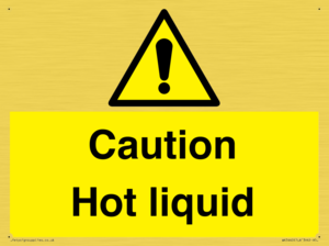 Caution Hot liquid